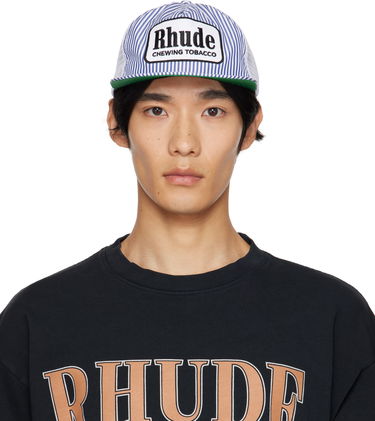 Šiltovka Rhude Rhude Striped 'Tobacco' Trucker Hat Modrá | RHPF25HA01748, 0