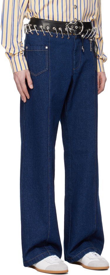 Džínsy Chopova Lowena Exclusive Blue Wide Leg Jeans Navy | 8206M, 1
