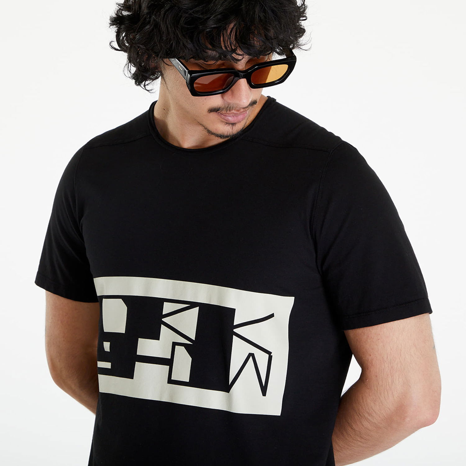 Tričko Rick Owens DRKSHDW Level T-Shirt Black/ Pearl Čierna | DU01D1250 RNEP2 0908, 1