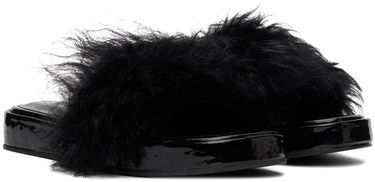 Doplnky BY FAR BY FAR Shana Furry Slides Čierna | 22FWSAHSBLTOS, 3