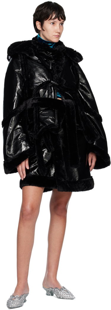Sukňa Ottolinger Ottolinger Faux-Leather Wrapped Miniskirt Čierna | 901201, 3