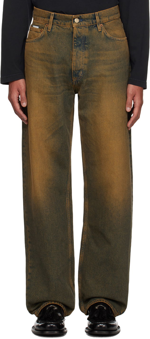 Džínsy Eytys Benz Wide Leg Jeans Zelené | A039051, 0