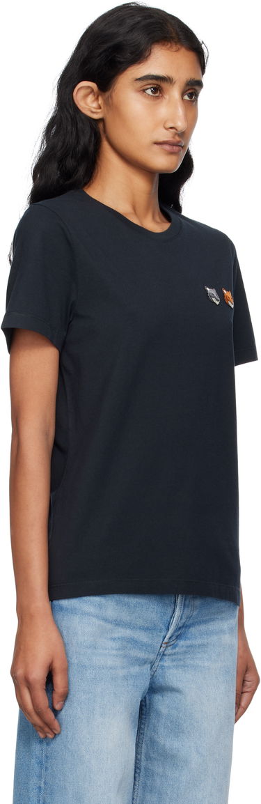 Tričko MAISON KITSUNÉ Maison Kitsuné Double Fox Head T-Shirt Čierna | OW011CFKJ0008, 1
