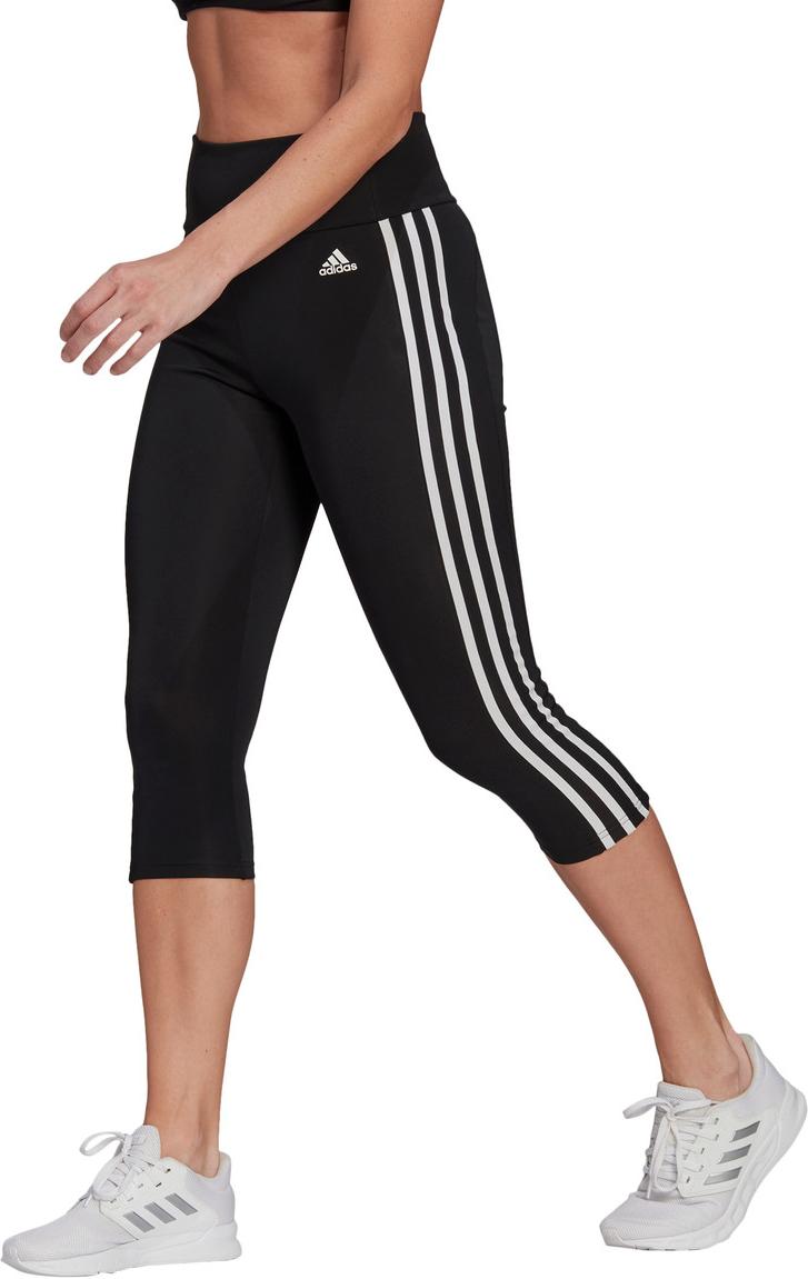 Legíny adidas Originals High Rise 3 Stripes 3/4 Leggings Čierna | gl3985, 0