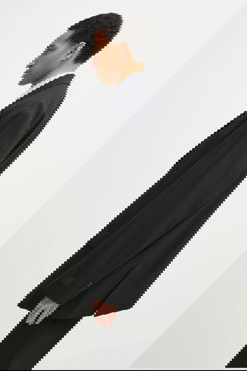 Bunda Maison Margiela MM6 Maison Margiela Oversized Wool Blazer Čierna | SH0BN0011, 1