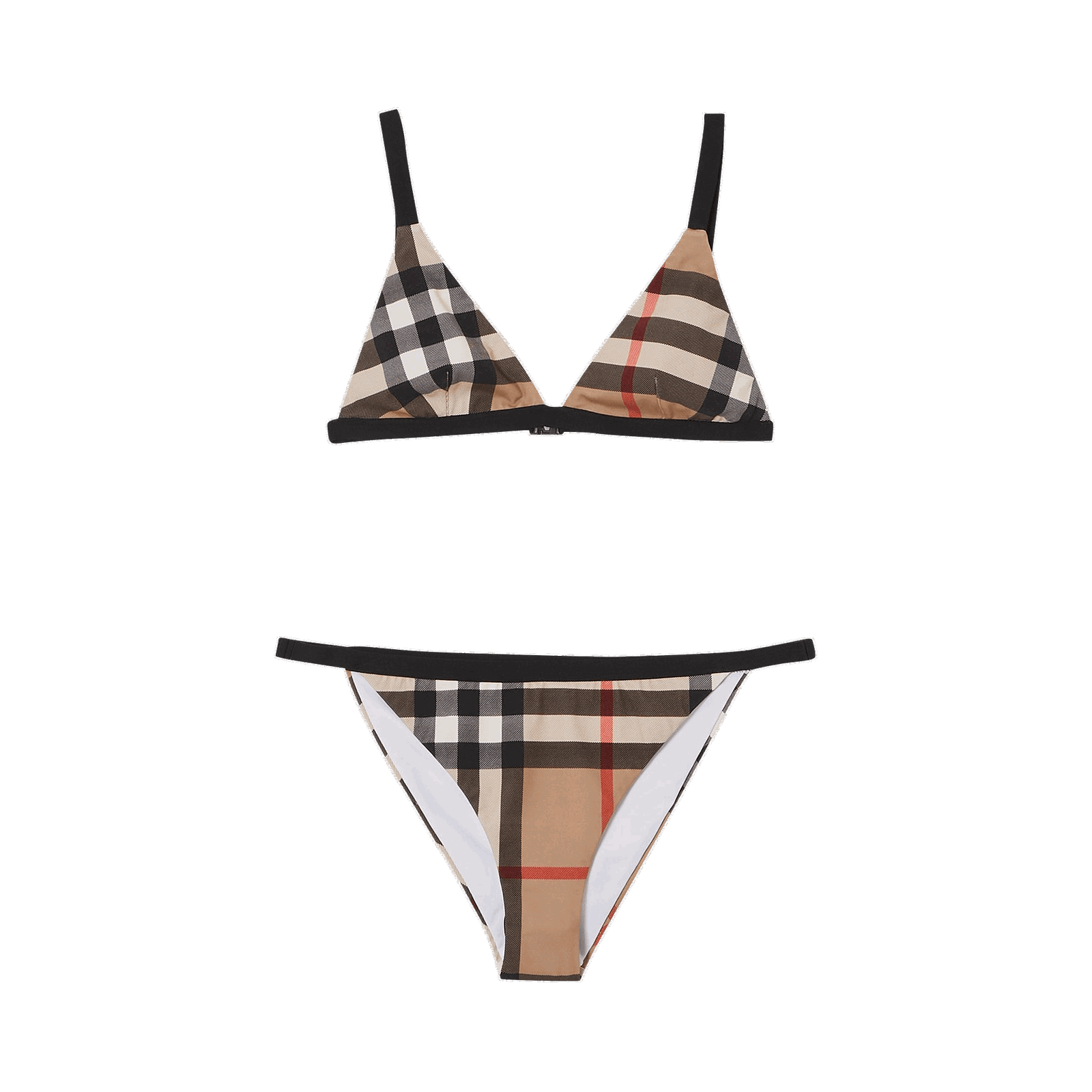 Vintage Check Triangle Bikini