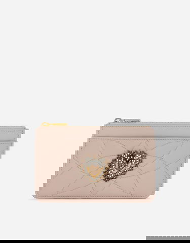 Peňaženka Dolce & Gabbana Devotion Medium Quilted Leather Card Holder Béžová | BI1261AV96780412, 0