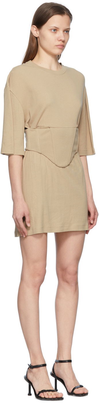 Šaty Dion Lee Cotton Mini Dress With Corset Béžová | A9847S22, 1