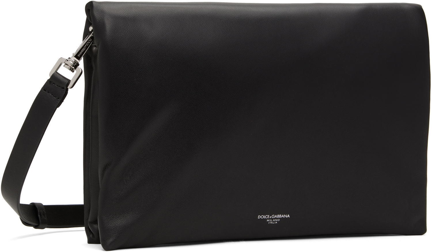 Taška cez rameno Dolce & Gabbana Dolce&Gabbana Nappa Leather Crossbody Bag Čierna | BM3075AF984, 1