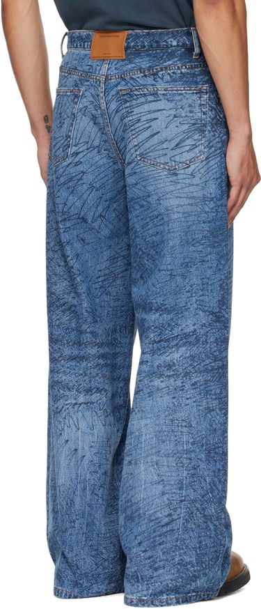 Džínsy Alexander Wang Relaxed Graphic Print Jeans Modrá | 6DC3254830, 2
