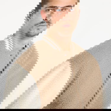 Bomber bunda Urban Classics Teddy College Jacket Dark Taupe Béžová | TB7943-01279, 1