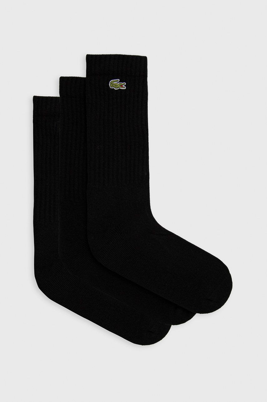 Ponožky Lacoste SPORT High-Cut Socks 3-pack Čierna | RA4182, 0