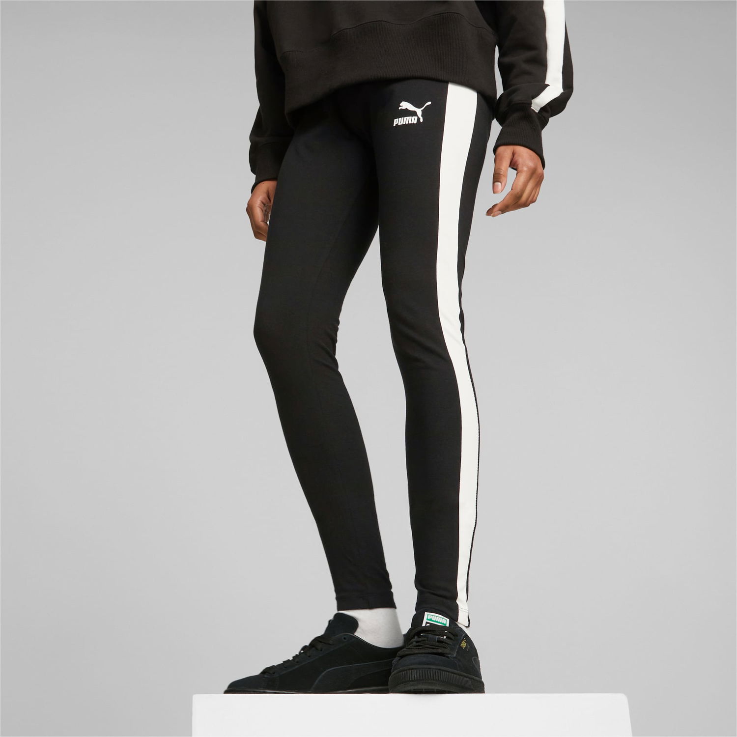 Legíny Puma Iconic T7 Mid-Rise Leggings Čierna | 530080_01, 1
