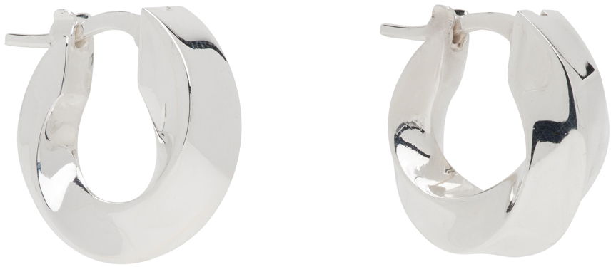 Náušnice Bottega Veneta Small Twisted Hoop Earrings Metalická | 775172 V5070, 1
