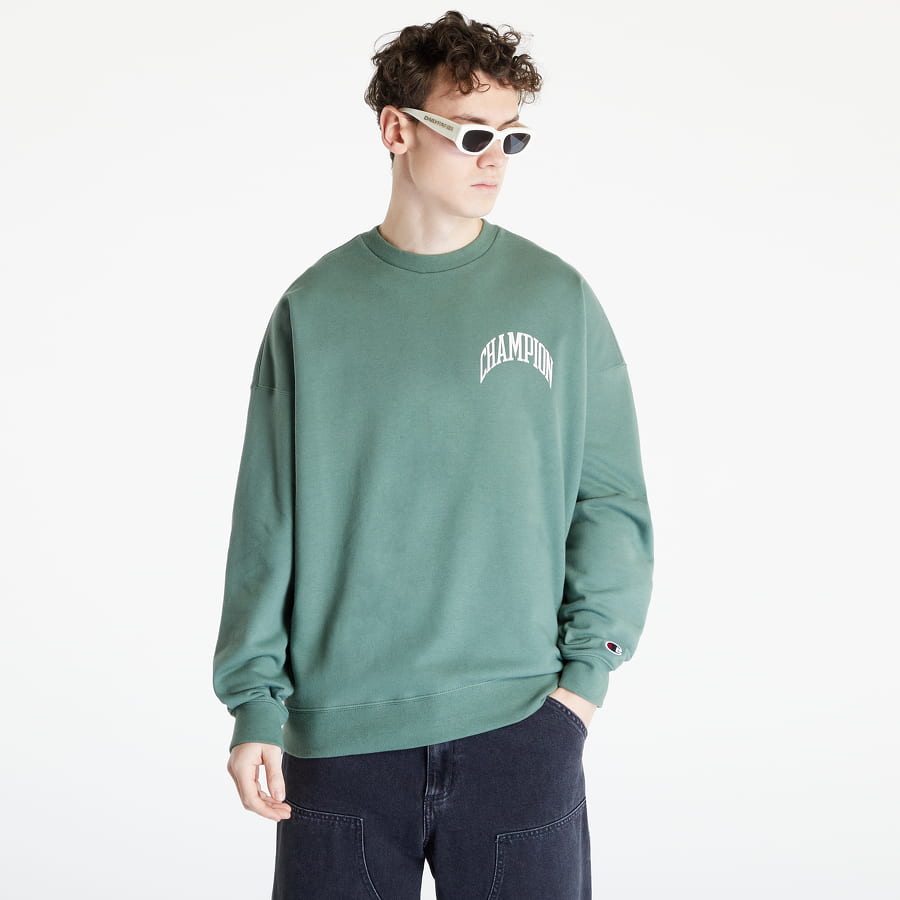 Mikina Champion Crewneck Sweatshirt Zelené | 218517 CHA GS506, 0