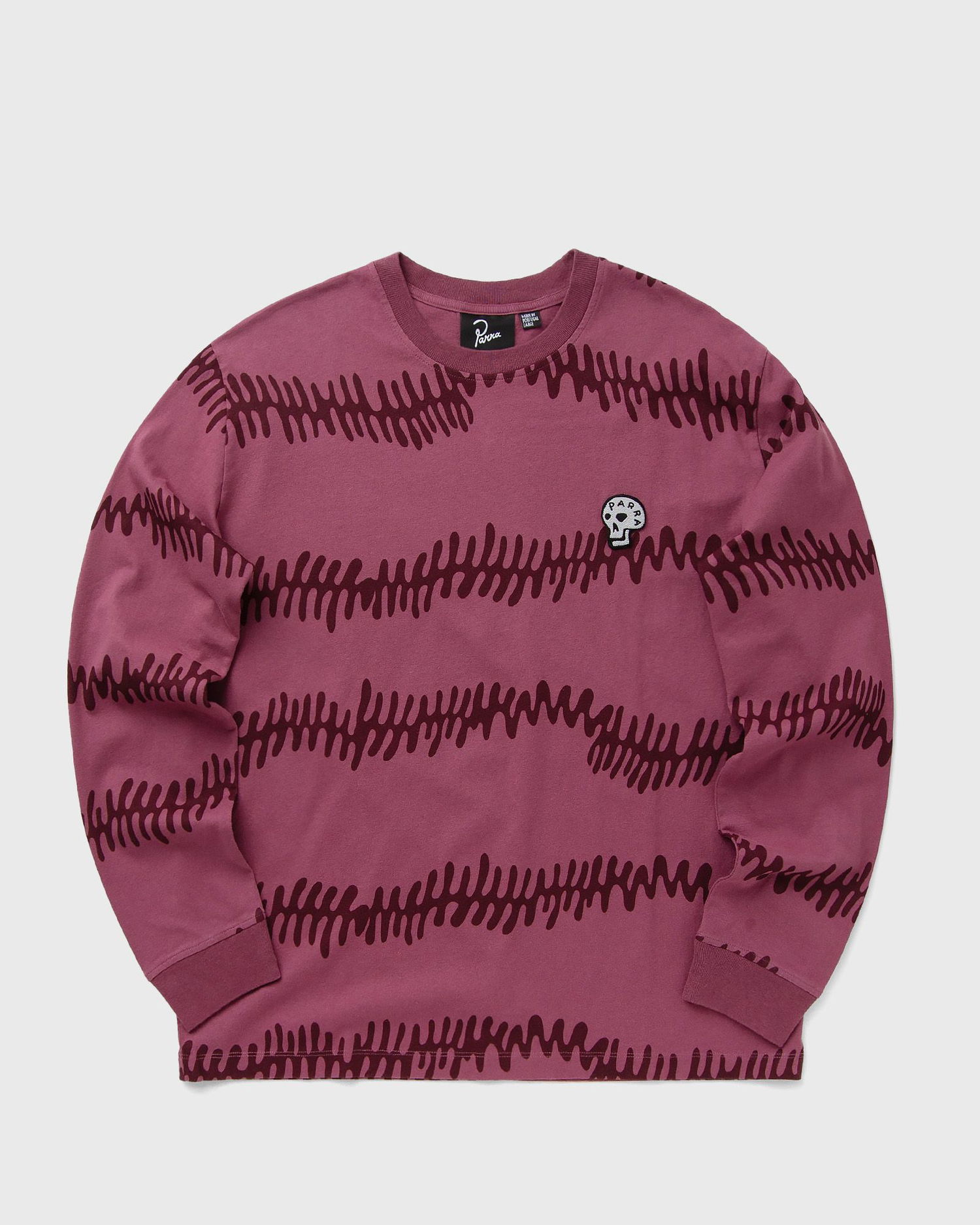 Tričko By Parra Long Sleeve Graphic T-Shirt Vínová | 53136, 0