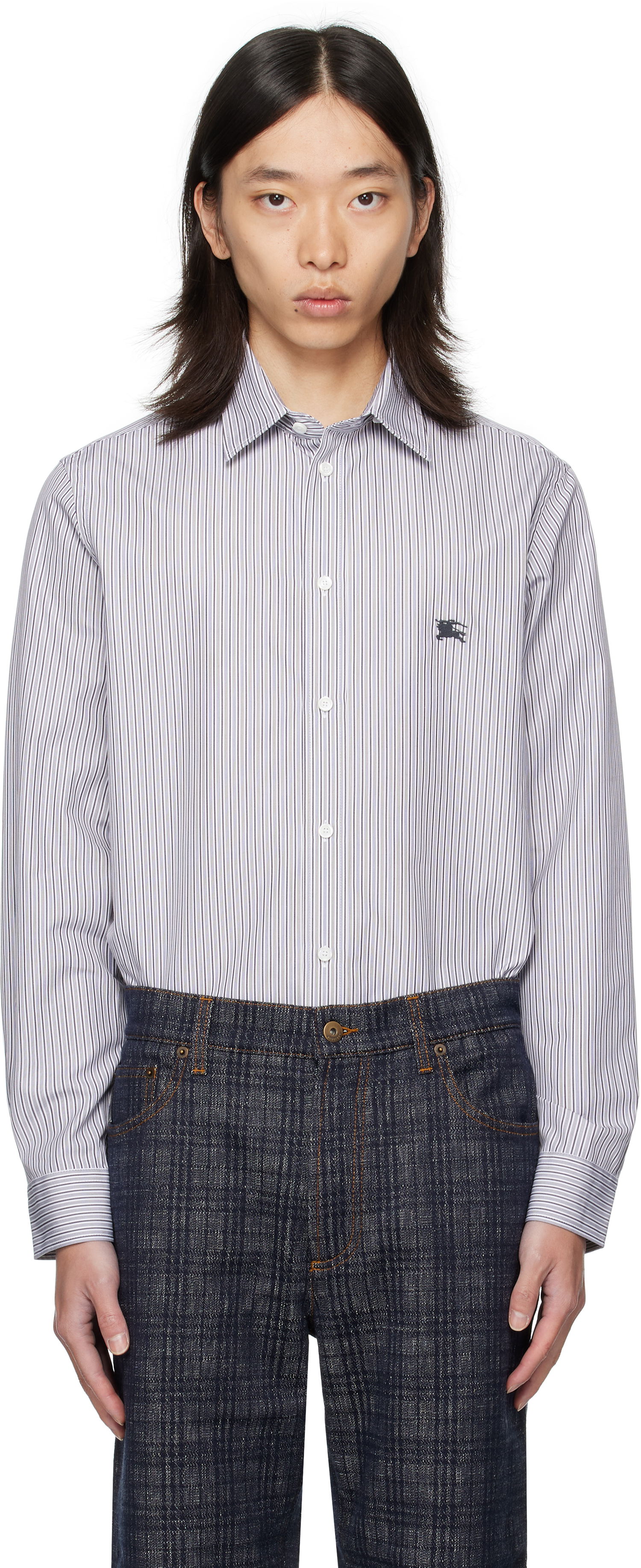 Košeľa Burberry Burberry Striped Cotton Shirt Rôznofarebný | 8110883, 0
