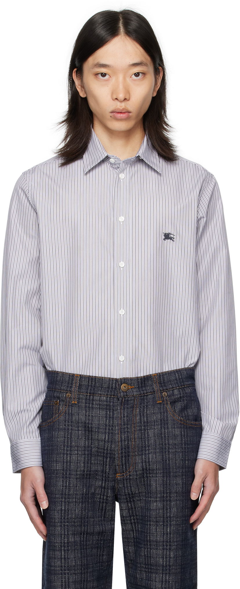 Košeľa Burberry Burberry Striped Cotton Shirt Rôznofarebný | 8110883