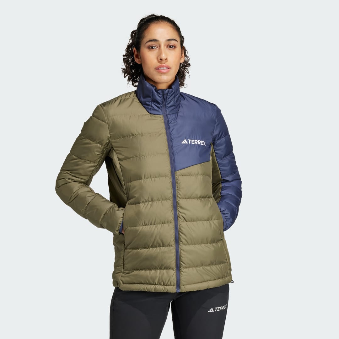 Prešívaná bunda adidas Performance Terrex Multi Light Down Jacket Zelené | JE6714, 0