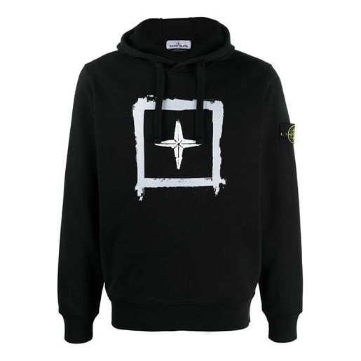 Mikina Stone Island Stone Island Pullover Hoodie With Print Čierna | 741565894-V0029, 0
