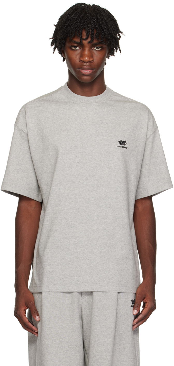 Tričko ADER ERROR Embroidered Logo T-Shirt Šedá | BMADFWTS0103GR, 0