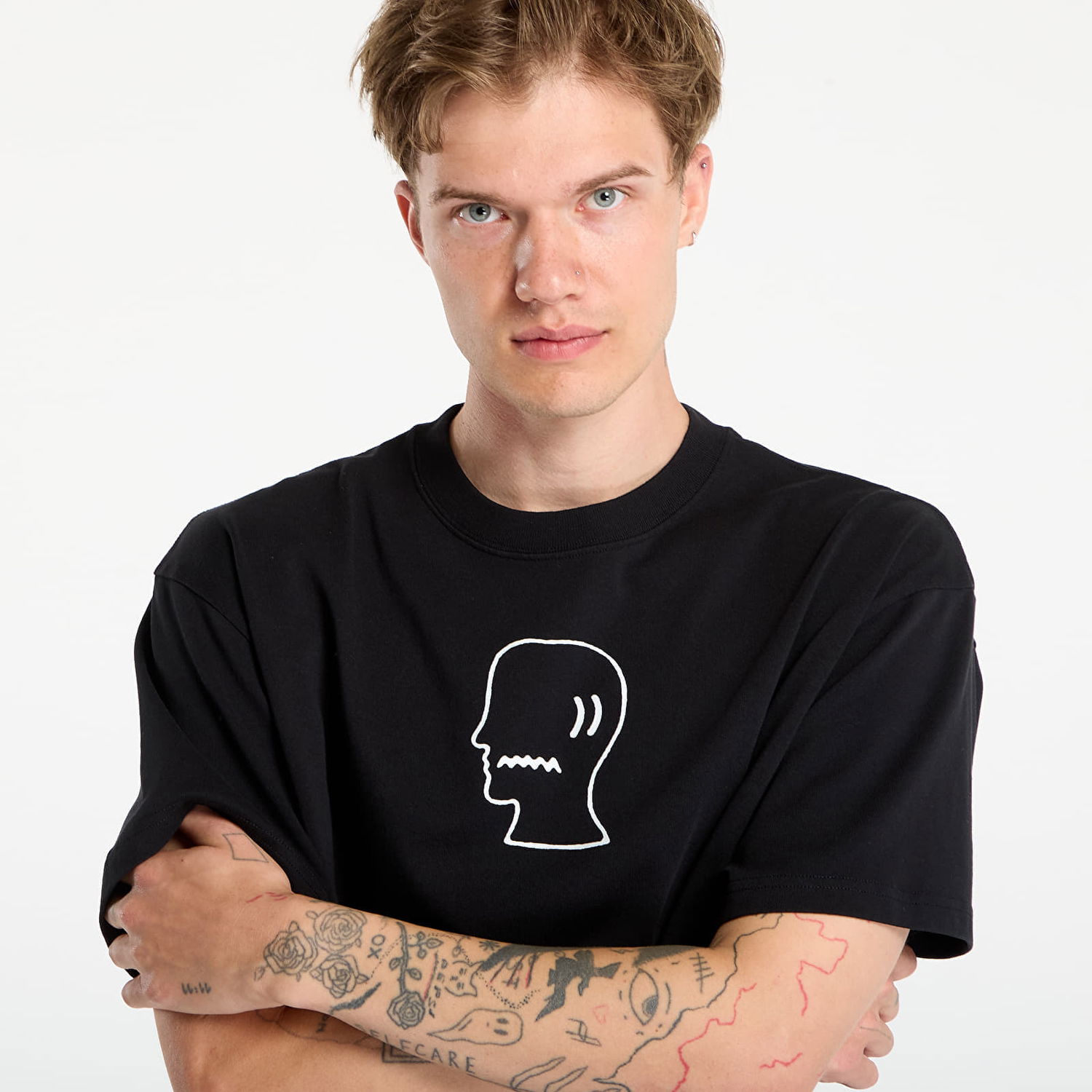 Tričko Brain Dead Brain Dead Logo Head T-Shirt Čierna | BDS25T00004820BK01, 1
