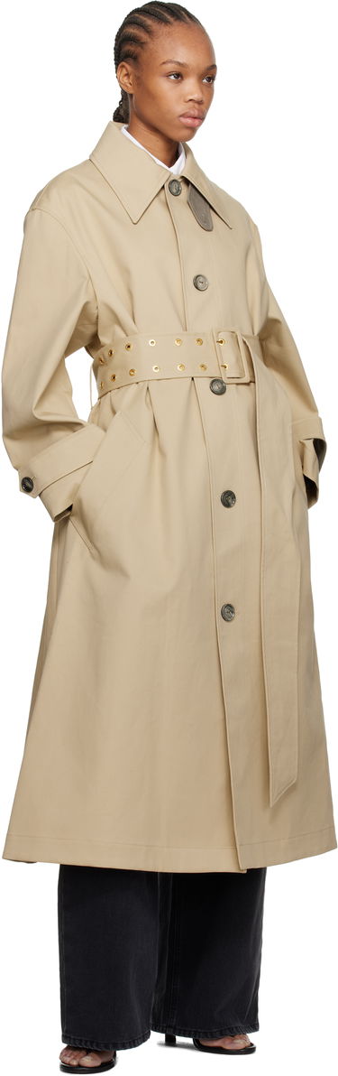 Trenčkot AMI AMI Paris Belted Coat Béžová | FJK521.CO0081, 3