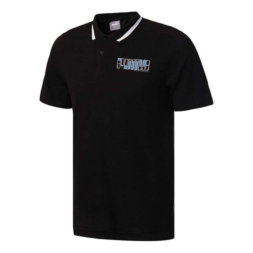 Polo tričko Puma Short Sleeve Regular Fit Polo Shirt Čierna | 855989-51