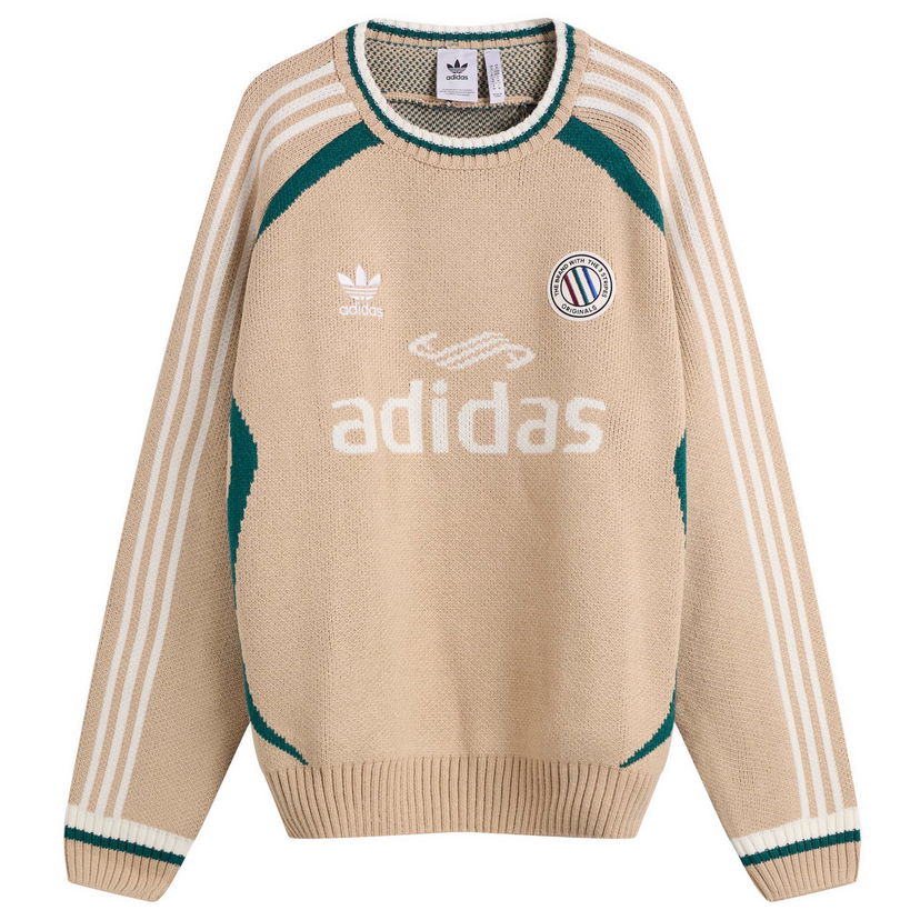 Sveter adidas Originals Adicolor Crew Knit Béžová | KQ5081
