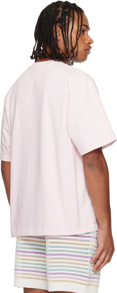 Tričko Casablanca 'Casa' Racing Oversized Short Sleeve T-shirt Ružová | M-AW25-JTS-044-01, 2