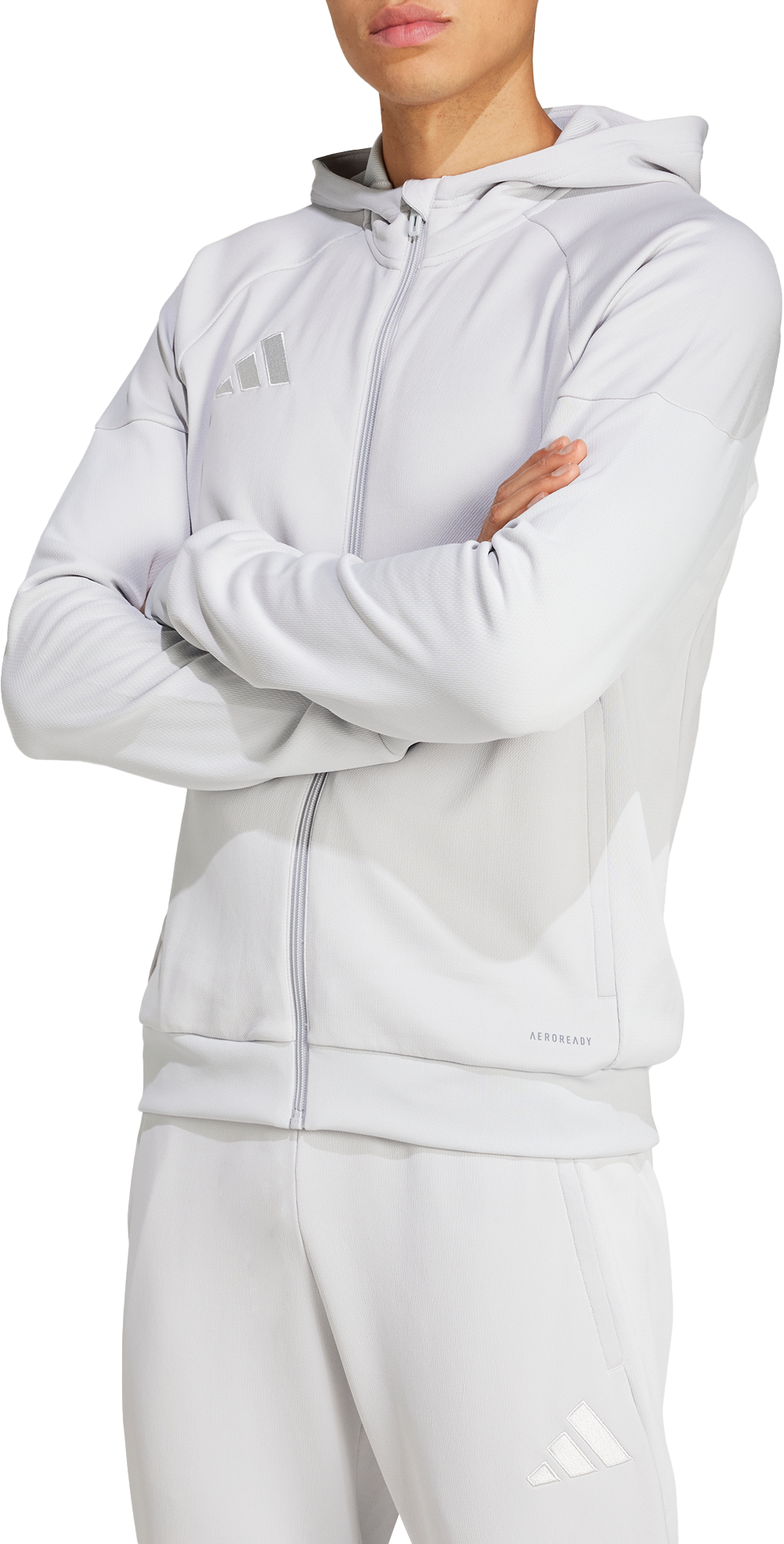 Mikina adidas Originals TIRO25 FZ Hoodie Šedá | jc5130, 0