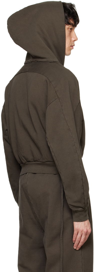 Mikina Ottolinger Ottolinger Multiline Zip Up Cropped Hoodie Zelené | 1150202521, 2