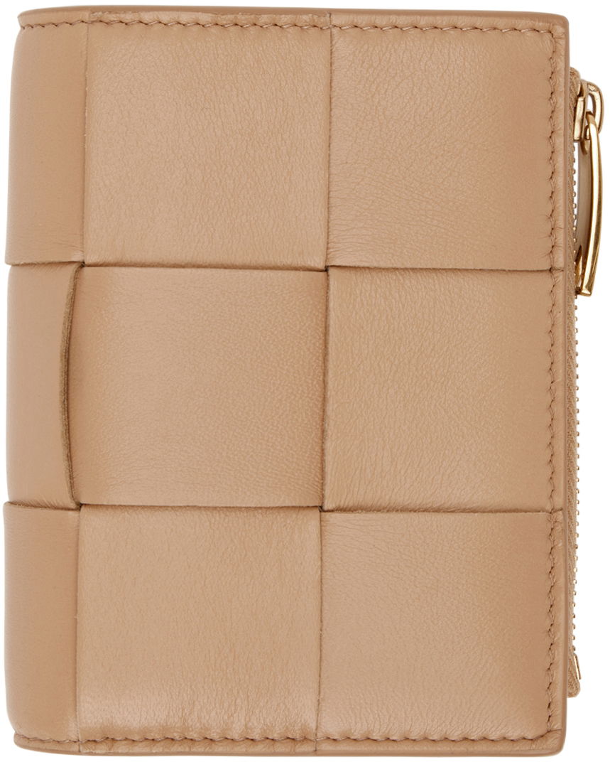 Peňaženka Bottega Veneta Zip Bifold Wallet Béžová | 651381 VCQC4, 0
