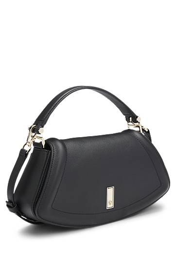 Kabelka BOSS Ariell Grained Leather Shoulder Bag Čierna | 50547738, 1
