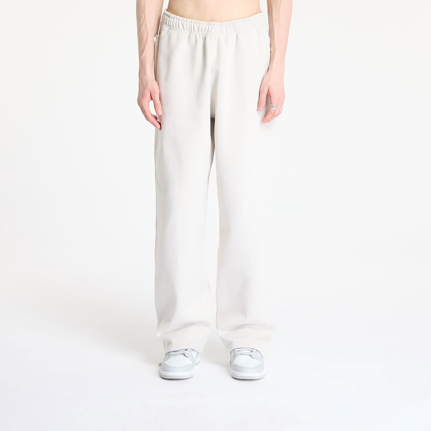 Tepláky Nike Solo Swoosh Open-Hem Fleece Pants Béžová | FN3342-072, 0