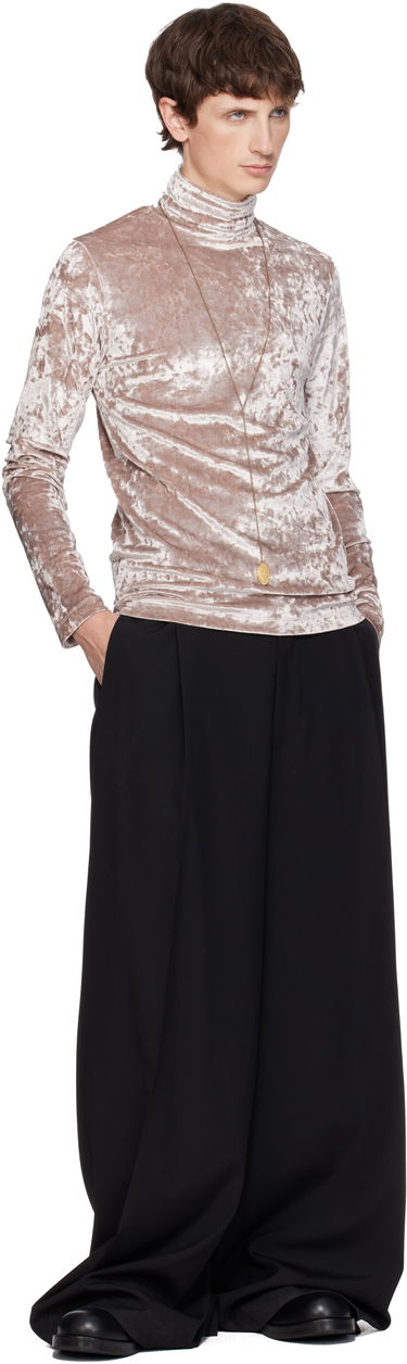 Náhrdelník Dries Van Noten Dries Van Noten Curb Chain Lariat Necklace with Tiger's Eye Pendant Hnedá | 252-028205-087, 2