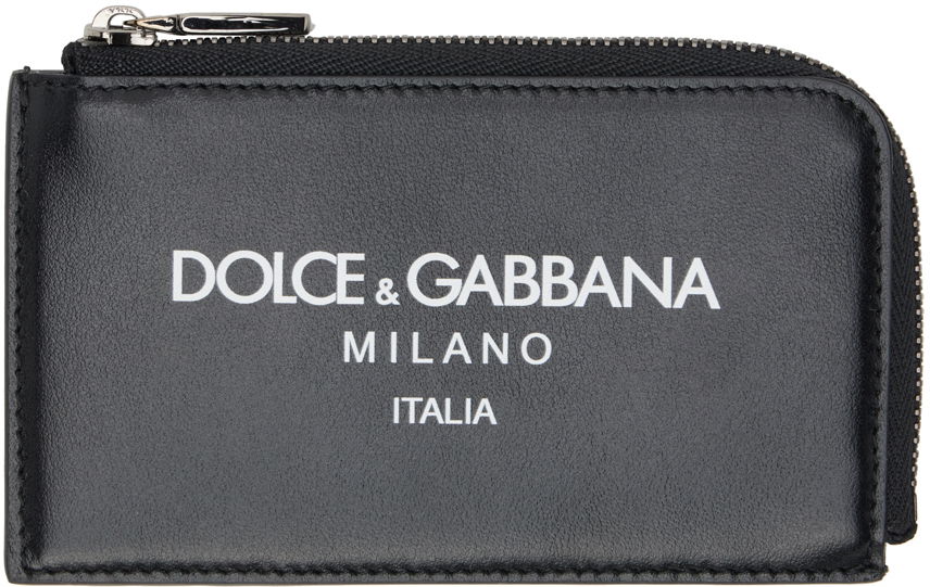 Peňaženka Dolce & Gabbana Black Logo Card Holder Čierna | BP3274AN244, 0
