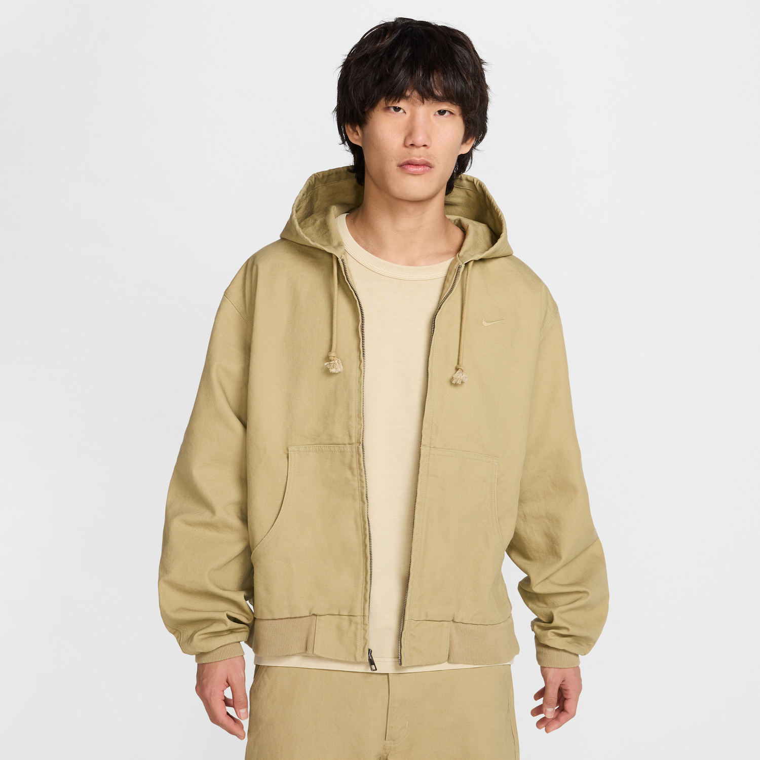 Mikina Nike Nike Life Unlined Full-Zip Hoodie Béžová | HQ6122-297, 0