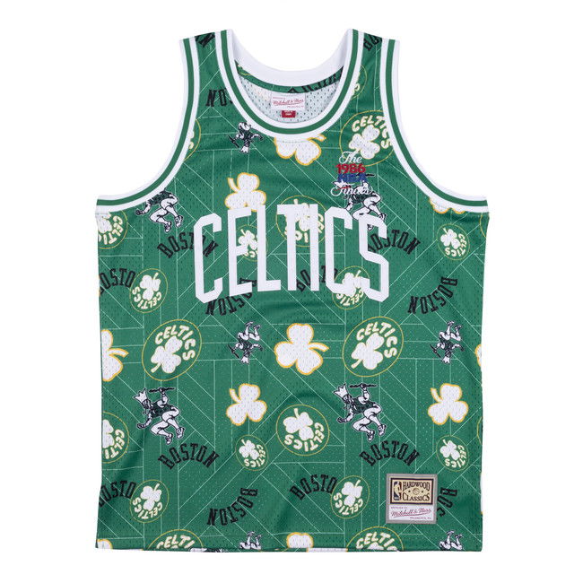 Dres Mitchell & Ness Boston Celtics Swingman Jersey Zelené | MSPOBW19081-BCEPTKG, 1