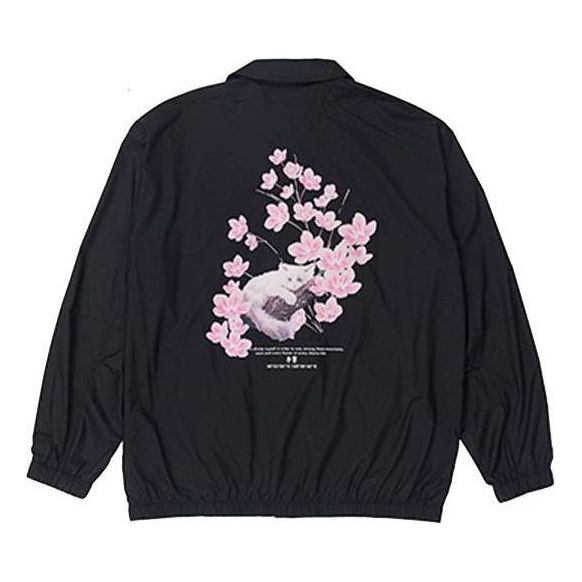 Vetrovka Li-Ning Graphic Coach Jacket Čierna | AFDS943-5, 0