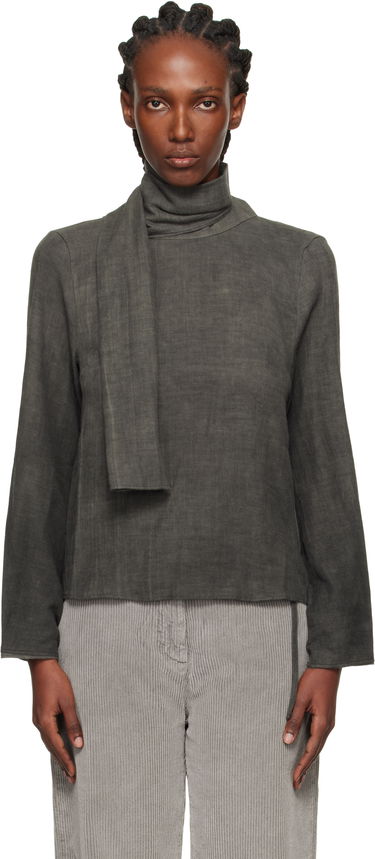 Košeľa OUR LEGACY Virtuous Draped Neck Blouse Šedá | W4252VD, 0