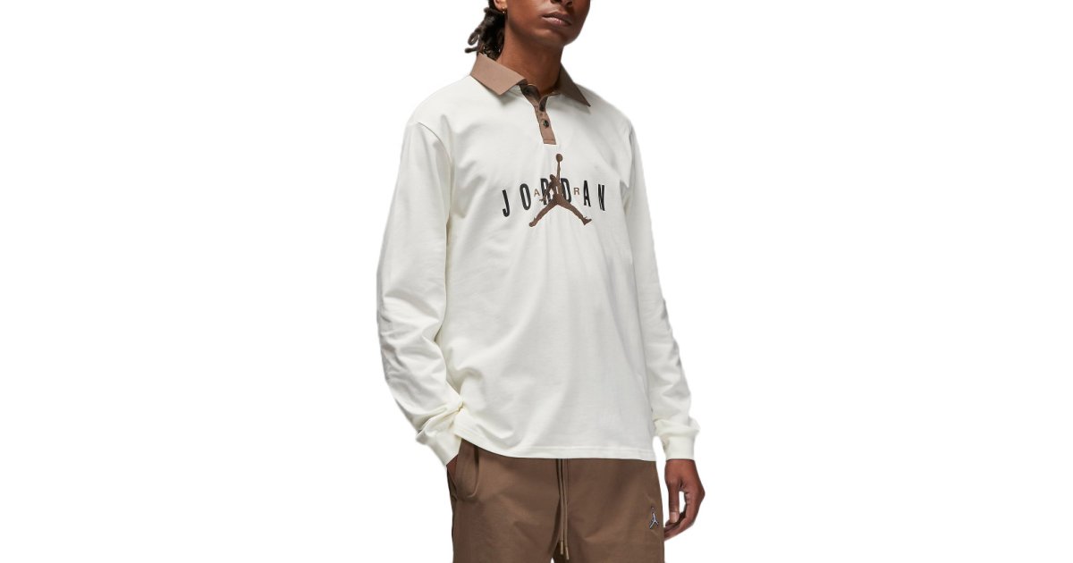 Polo tričko Jordan Essentials Rugby Top Béžová | dv7654-133, 1