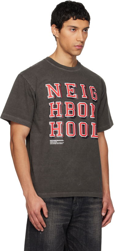 Tričko Neighborhood Technical Apparel 3D Block Letter Graphic T-shirt SS-16 Šedá | 252PCNH-ST16, 1