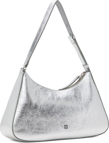Taška cez rameno Givenchy Small Metallic Leather Shoulder Bag Metalická | BB511JB1ZB934, 2
