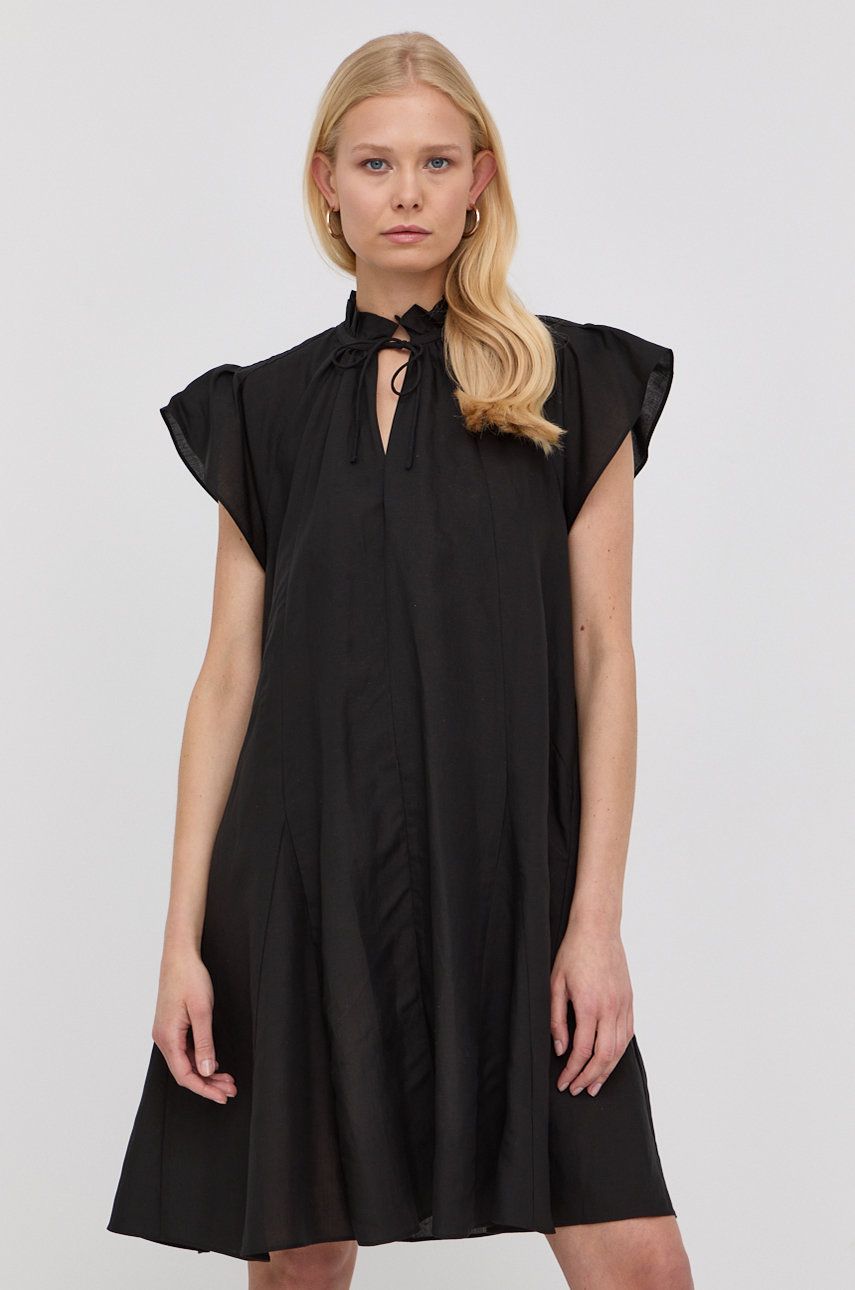 Šaty Samsoe Samsoe Karookh Short Dress Čierna | F20400287, 0