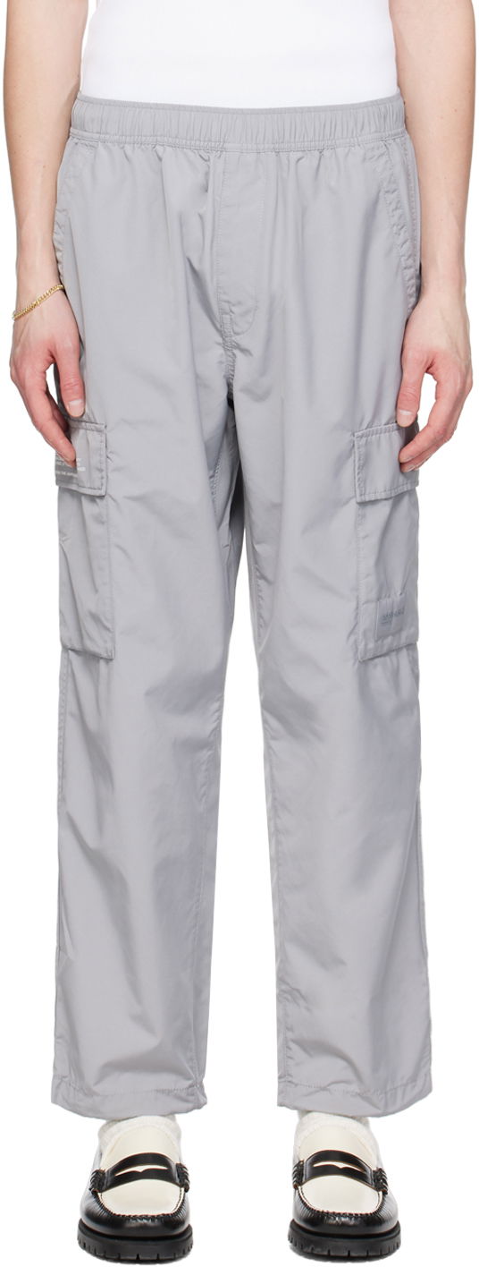 Cargo nohavice AAPE by A Bathing Ape AAPE by A Bathing Ape Patch Cargo Pants Šedá | AAPPTMA663XXMGYL, 0