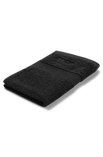 Home decor BOSS Aegean-cotton Guest Towel with Tonal Logo Čierna | -1013282