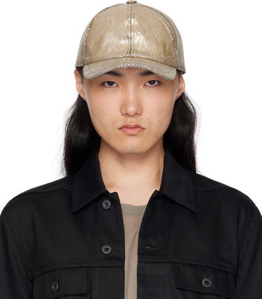 Šiltovka Rick Owens Rick Owens DRKSHDW Megacrust Denim Baseball Cap Metalická | DA01E3478 SGMC, 0