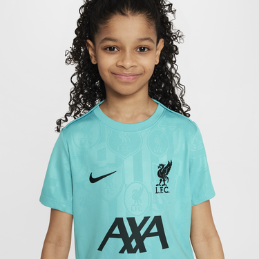 Dres Nike Liverpool FC Academy Pro Dri-FIT Pre-Match Short Sleeve T-Shirt Tyrkysová | FQ0013-393, 2