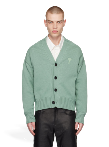 Sveter AMI Cardigan Zelené | SPUKC008.016.327